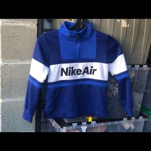 Nike Air Navy Blue  Full ZIP Sweatshirt Size 7